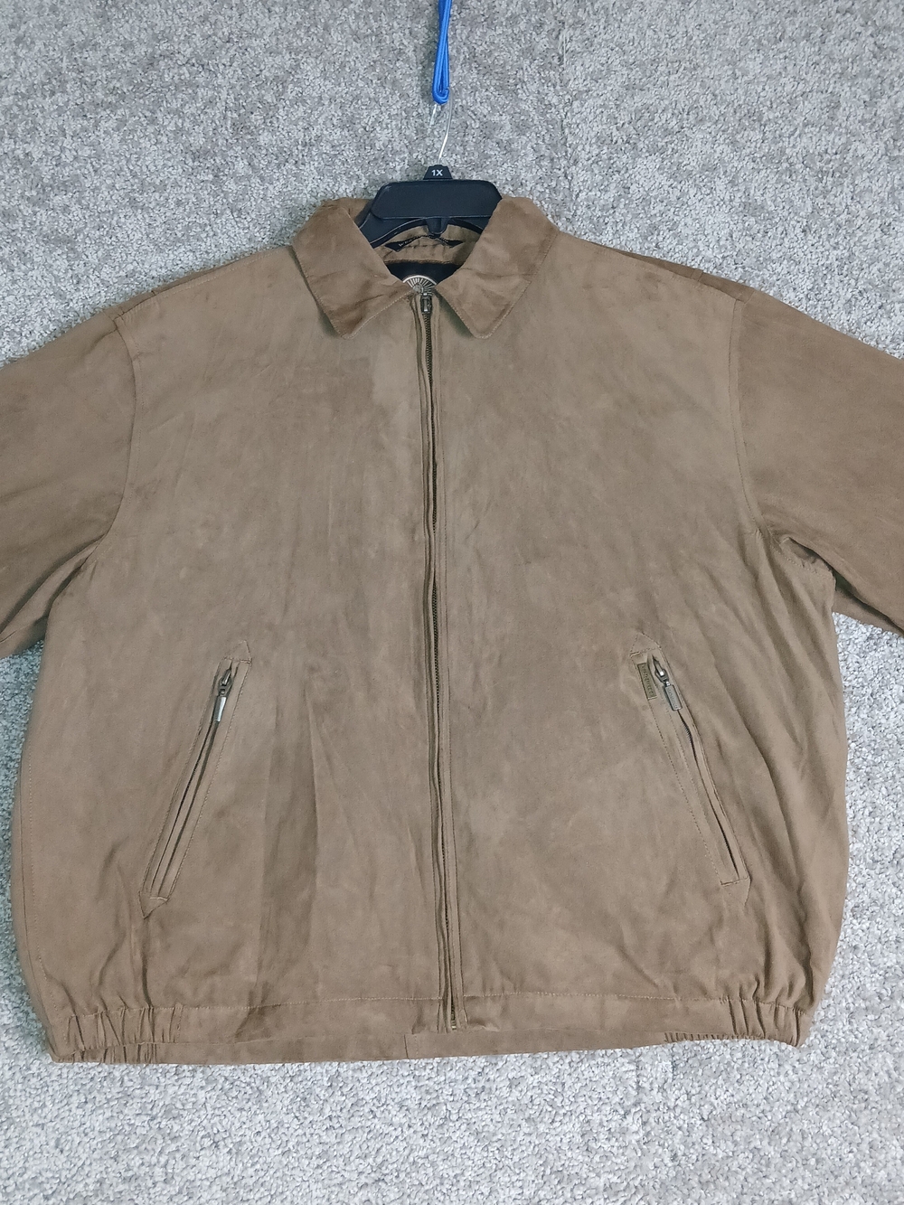Weatherproof Men's Micro Suede Jacket in Brown - Size Medium